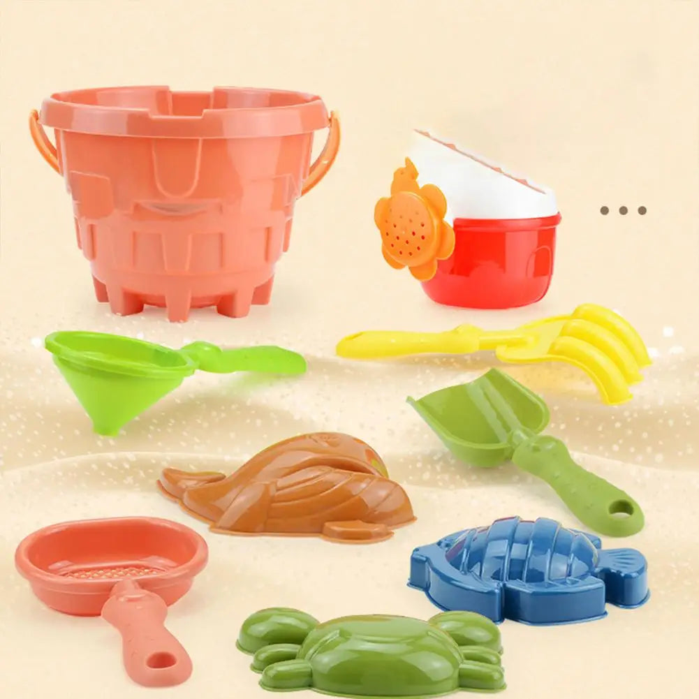 9 Pcs Beach Sand Toy Set Outdoor Summer Game Children Gift For Kids Toddlers Boys Girls