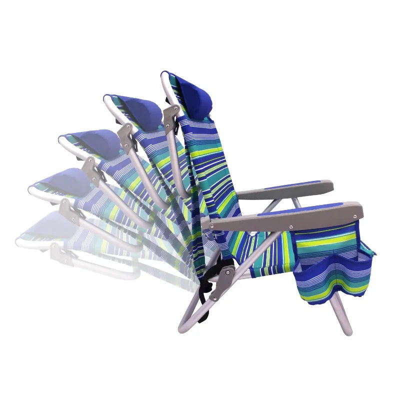 Backpack Aluminum Beach Chair, Multi-color