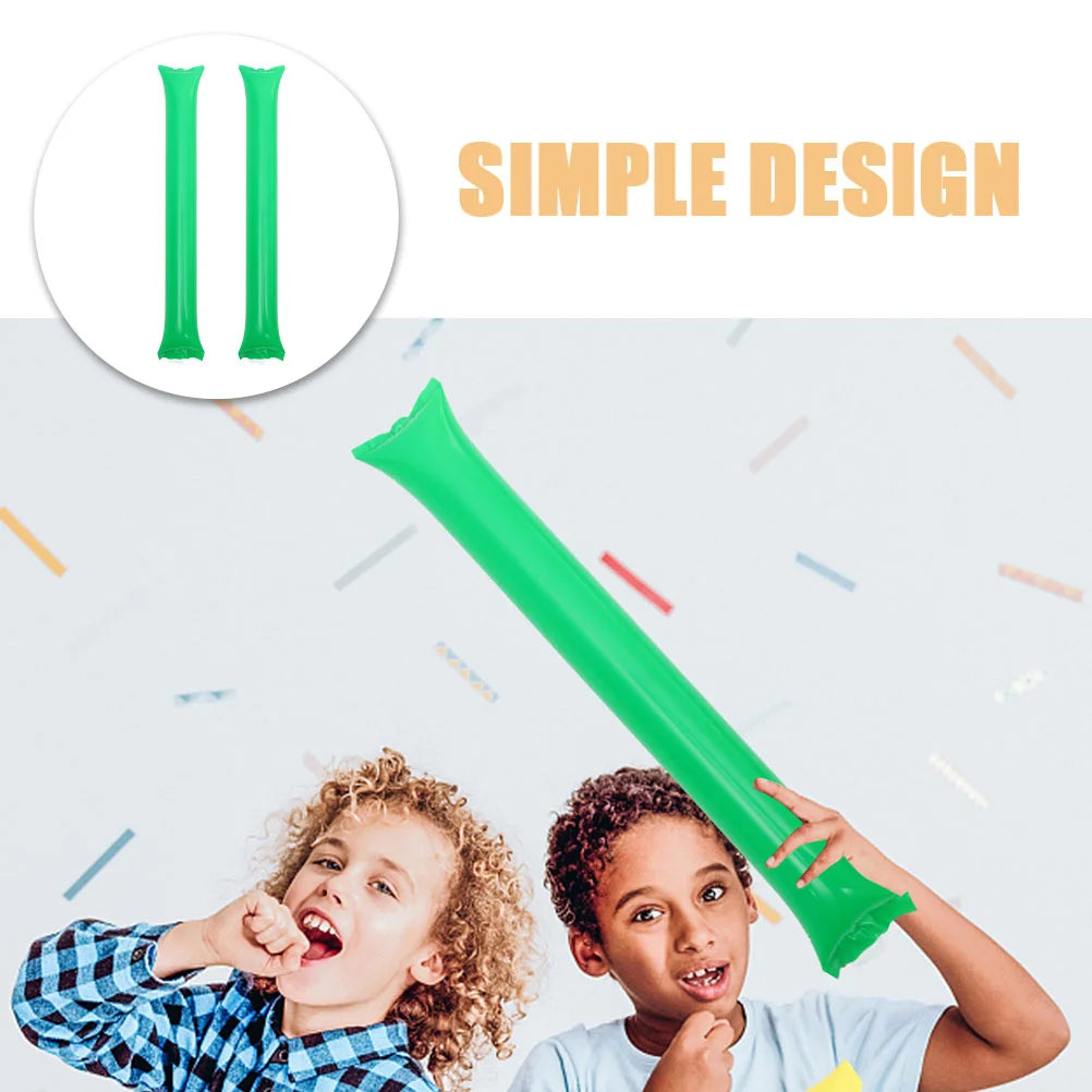 50 Pcs Inflatable Stick Refueling Noise Makers for Sporting Events Sports Noisemakers Party Leaders Pe Favors Sticks Clappers