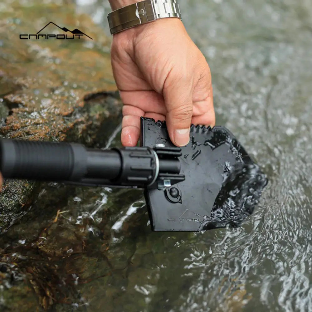 Outdoor Camping Multifunctional Engineer Shovel Foldable Shovel Portable Practical Small Shovels Field Army Shovel Survival Gear