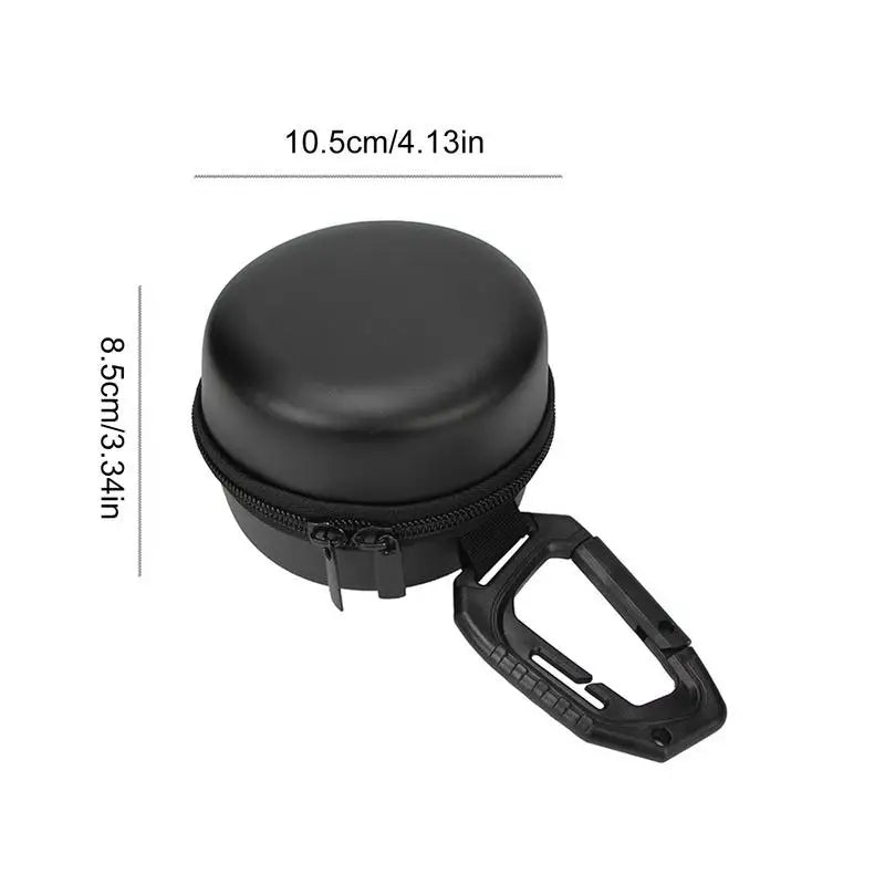 Camping Gear Organizer Box Round Waterproof Storage Case Anti-Collision Storage Box With D-Shape Hook For Hiking Fishing