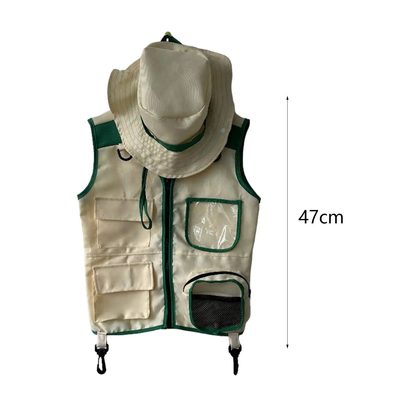 Kids Explorer Kits Camping and Backyard Kits Kids Outdoor Activity Outdoor Adventure Vest Cargo Vest for Kids 3-12 Years Old