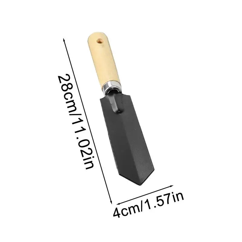 Garden Trowel Garden Shovel With Wood Handle Digging Tool With Hole Garden Spade For Planting Transplanting Lawn And Yard Tools