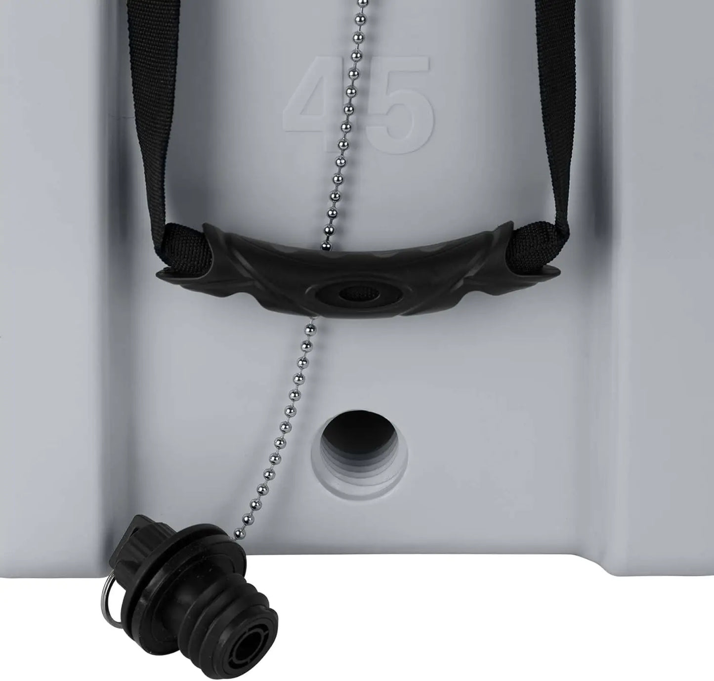 45-Quart Ice Chest, Heavy Duty, High Molded Commercial Grade Insulated Cooler, White