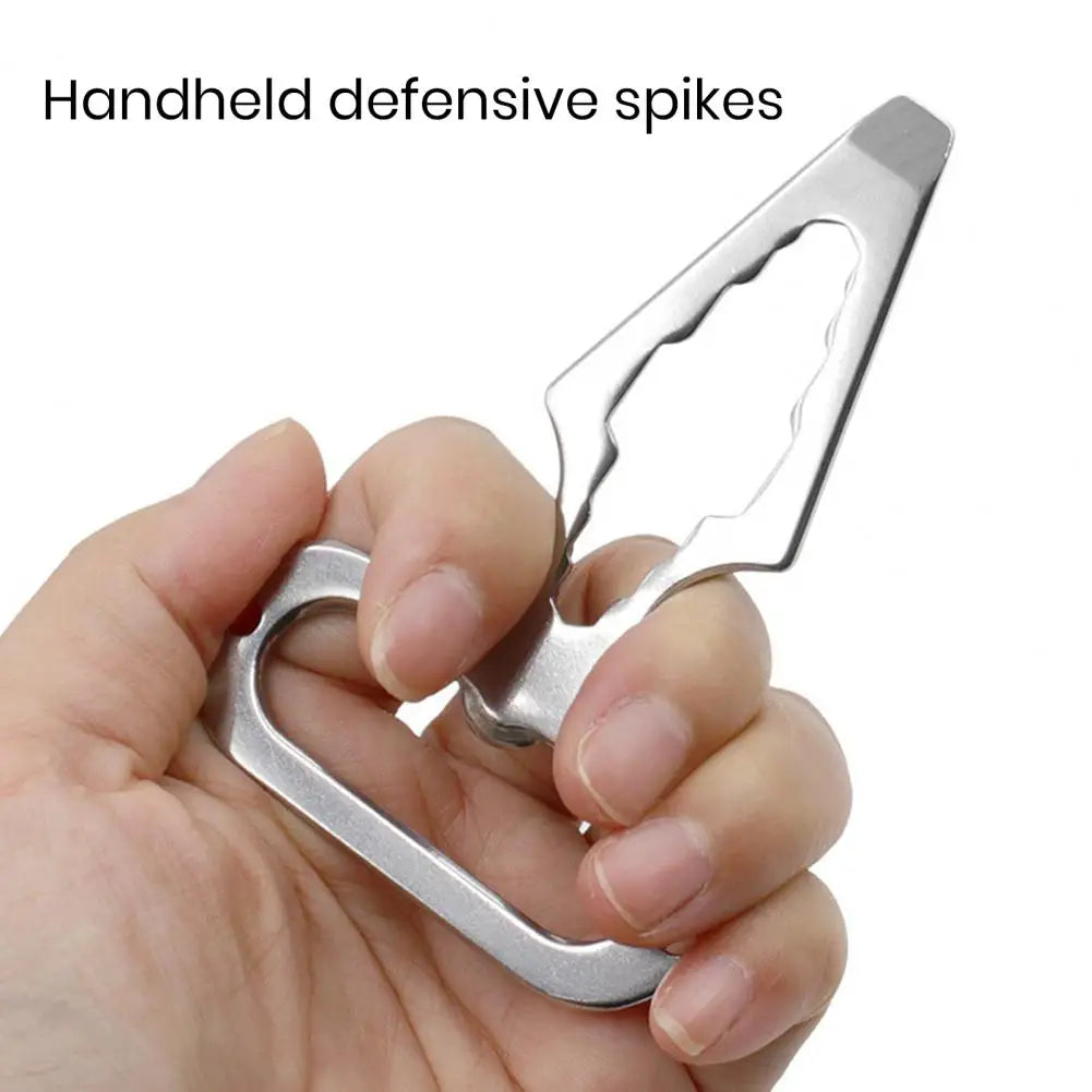 Easy Grip Wrench Portable Outdoor Defense Tool Compact Wrench Bottle Opener Keychain for Camping Picnic Single Finger Buckle Key