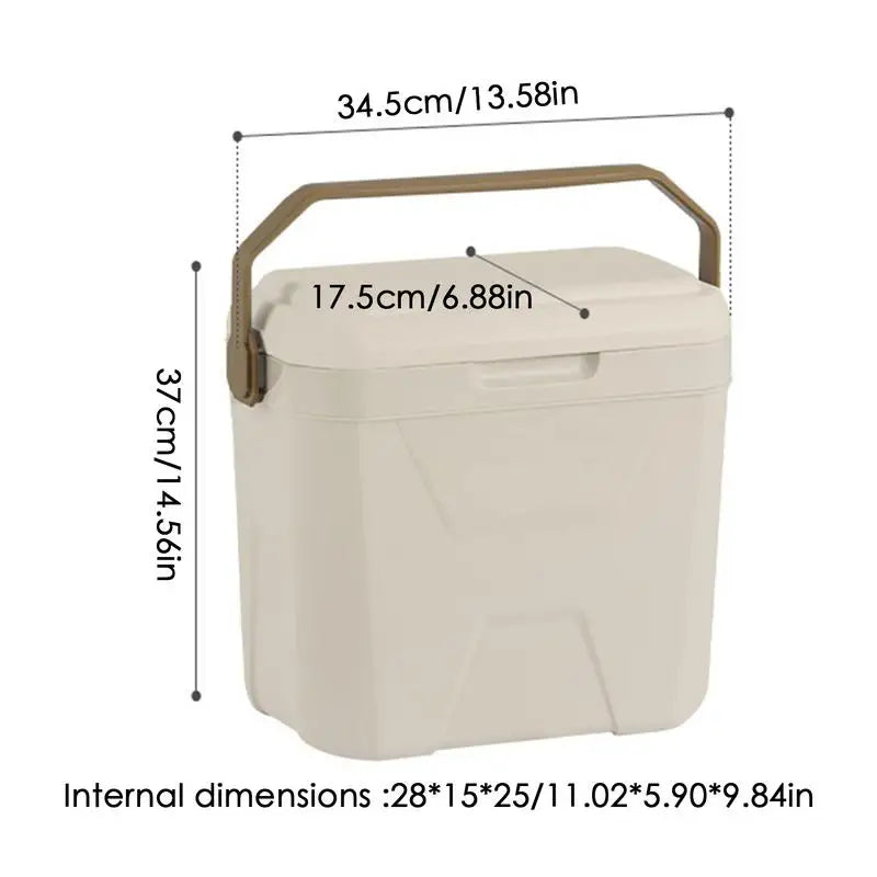 Camping Coolers 9L Insulated Cooler With Heavy Duty Handle Small Hard Cooler Insulated Ice Chest For Ice Retention Cooler Box
