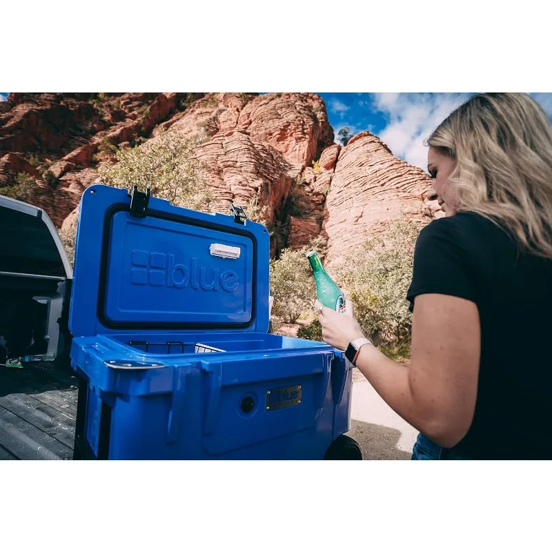 Blue Coolers Ice Vault – 60 Quart, Roto-Molded Ice Cooler Large Chest Holds up to 10 Days |