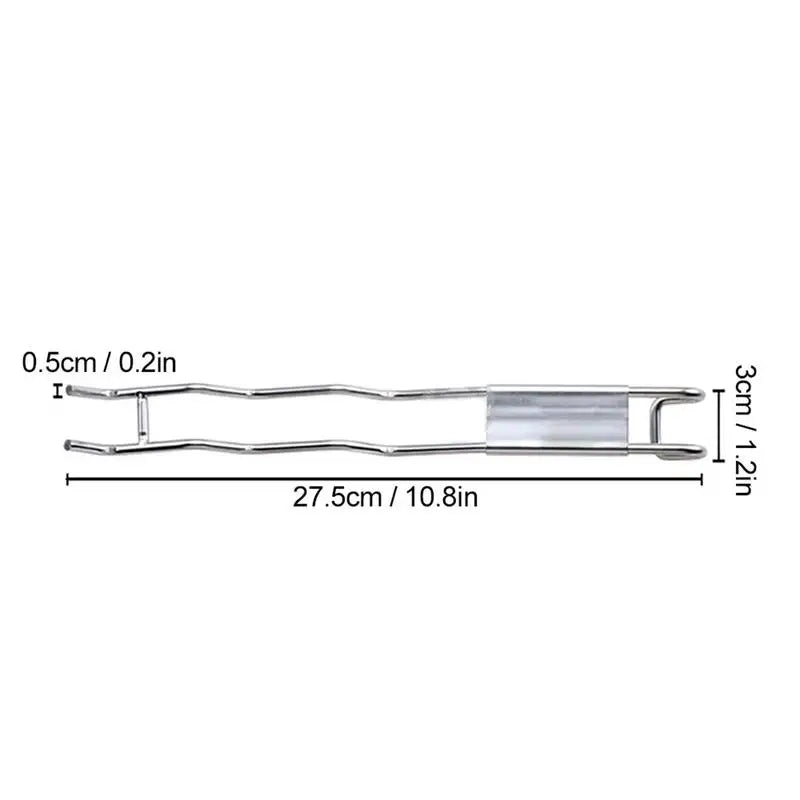 Stainless Steel Meat Fork Cooking Fork with Hook Non-Slip Handle Multi-Function Kitchen Gadget for Meat Barbecue Picnic Grilling