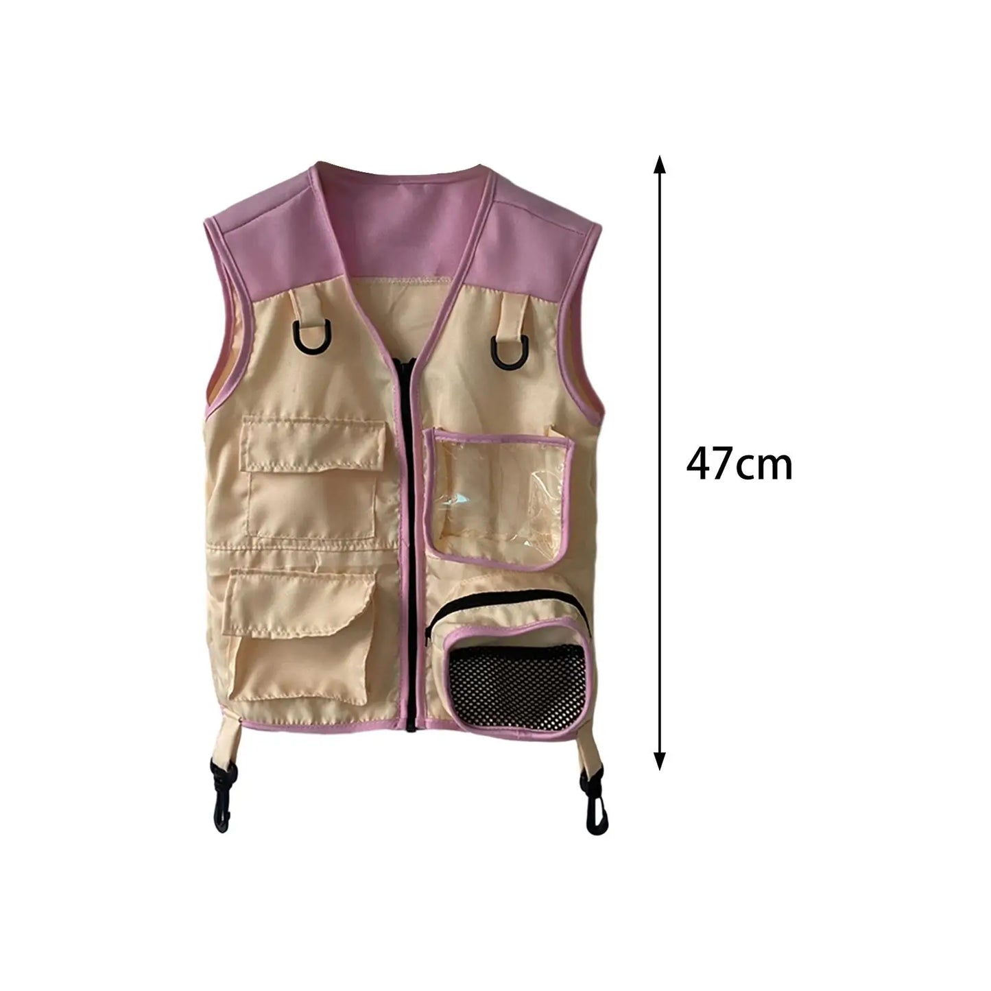 Kids Explorer Vest Festival Gifts Kids Camping Costume Outdoor Adventure Vest Soft Dress up Portable for Hiking Teens Girls Boys