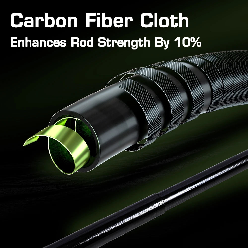 MIFINE MURROW Telescopic Fishing Net Rod 2M-3M Carbon Ultra Light Portable Landing Net Pole for Ponds Lakes Sea Accessories