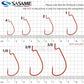 SASAME Offset Hooks Japan Original Wide Gap Fishing Hooks Lure Finesse Fishhook Crank High Carbon Steel Texas Rig Soft Worm Hook