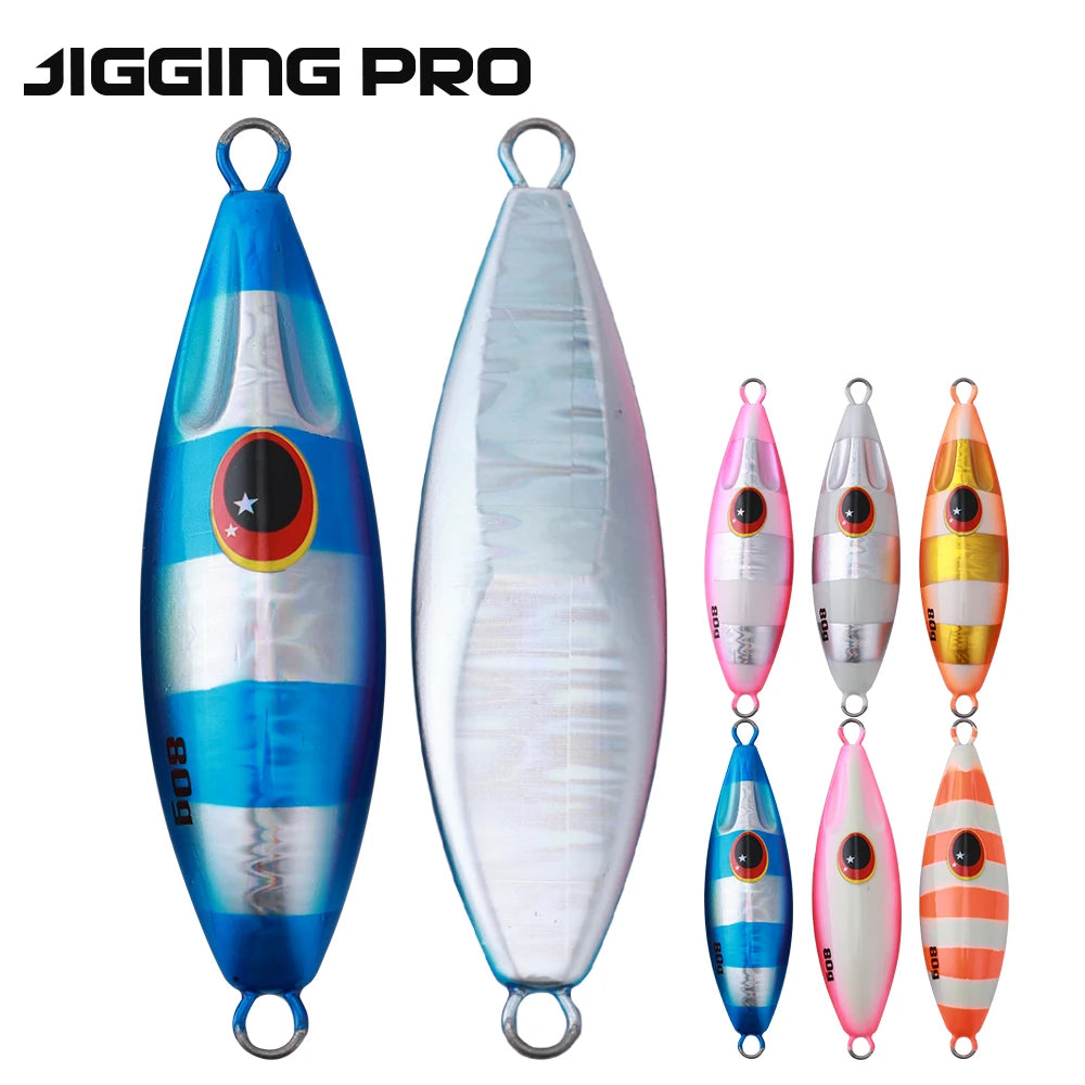 JIGGING PRO 30g 40g 60g 80g Slow Bee Jigging Lure Slow Fall Metal Jig Saltwater Fishing Lure Shore Jigging Bait