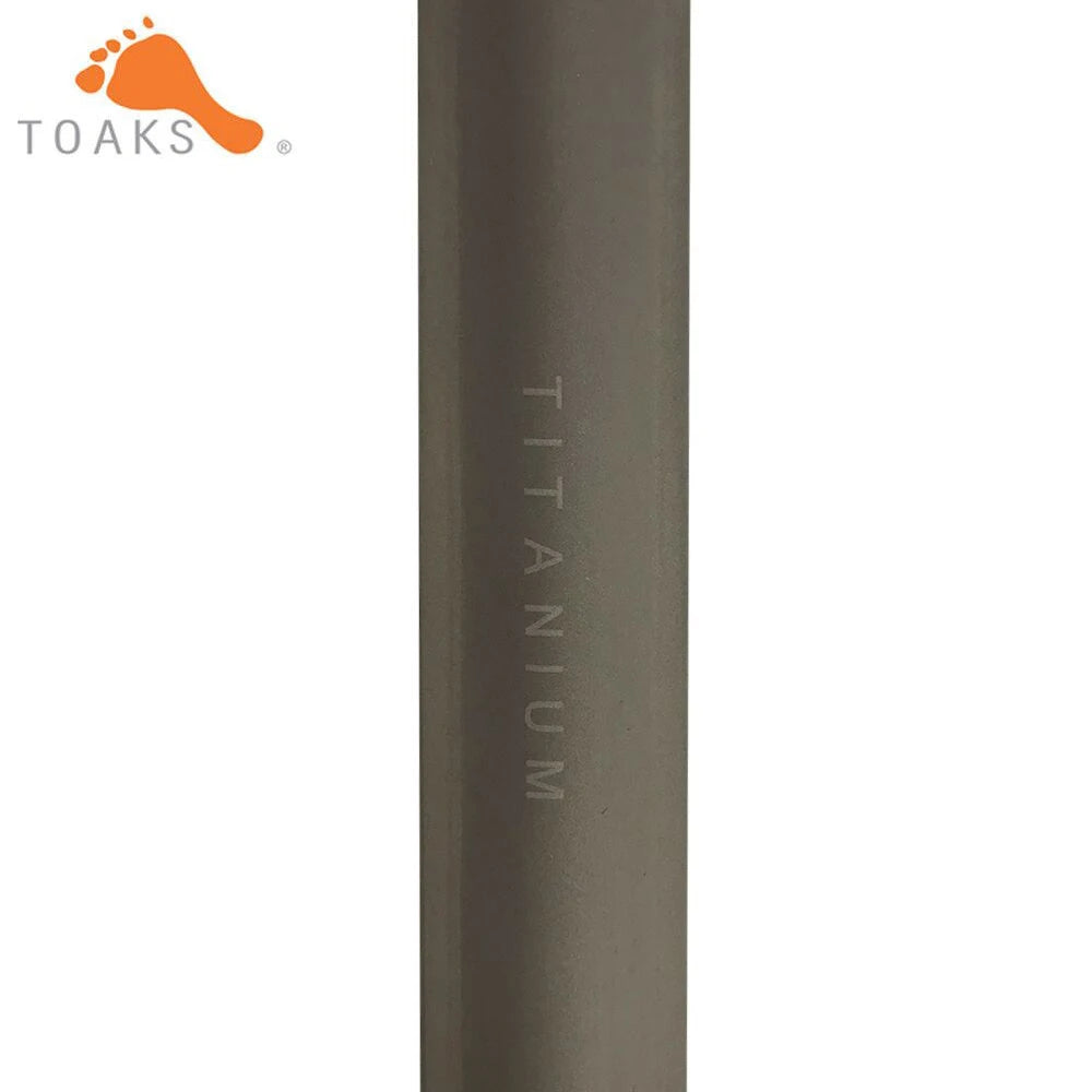 TOAKS Titanium Long Handle Spoon Ultralight with Polished Bowl Outdoor Picnic Household Dual-Use Tableware 220mm 0.67oz SLV-11