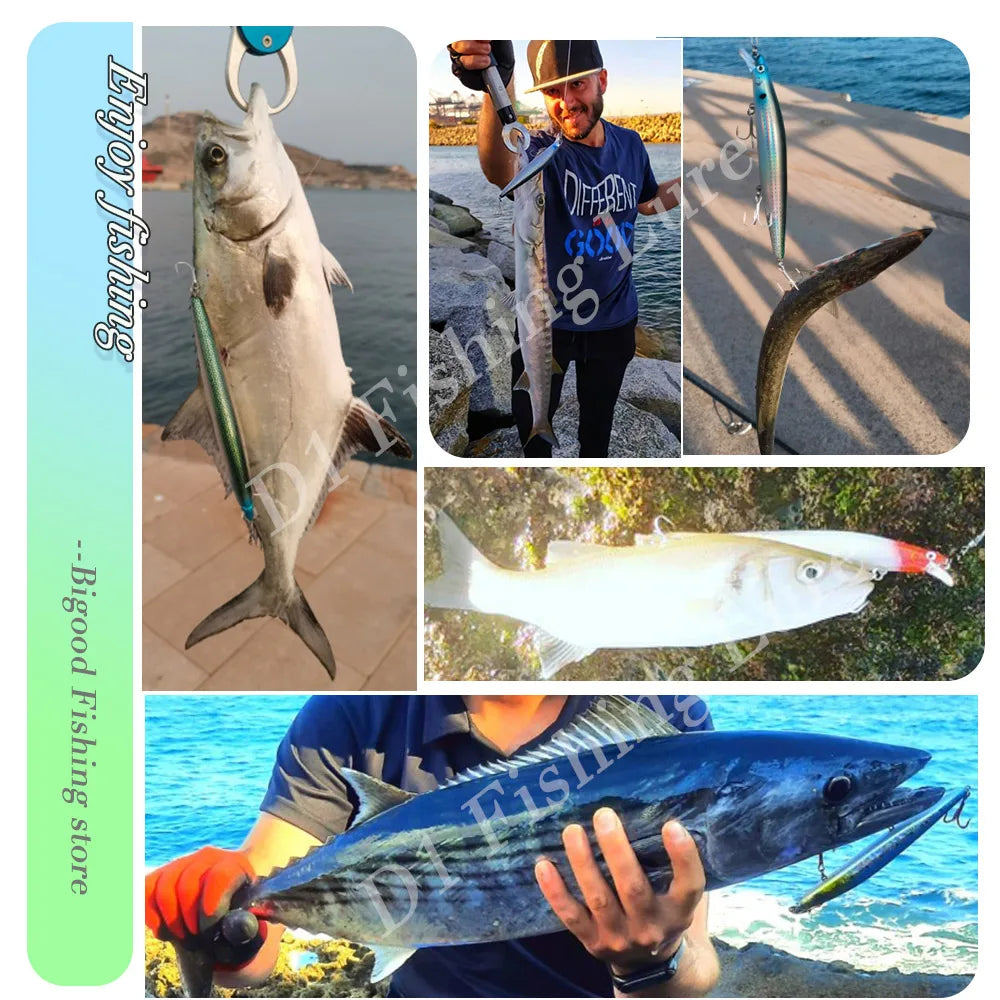 D1 New2021 Silent Lure Sea Fishing 163F 32G Floating Big Minnow160F Hard Lure of Bass Trout Luminous Long Casting Wobbler DT5002