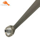 TOAKS Titanium Long Handle Spoon Ultralight with Polished Bowl Outdoor Picnic Household Dual-Use Tableware 220mm 0.67oz SLV-11