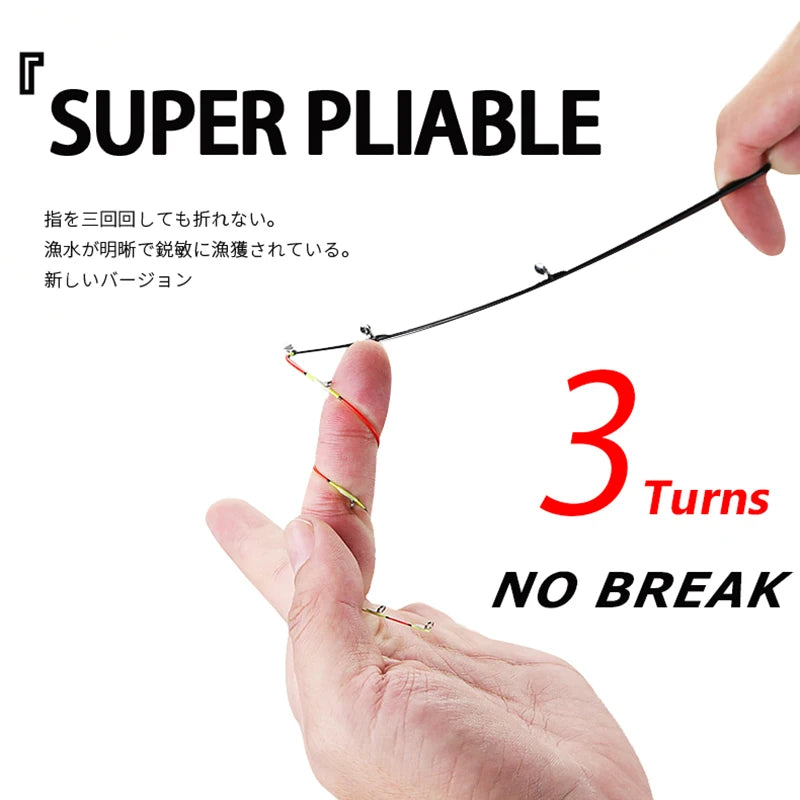 CEMREO 1m-1.5m Short Raft Fishing Rod Titanium Alloy Soft&Hard Double Tips Ice Fishing Pole Boat Fishing Rod Octopus YINGLONG