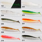 NOEBY Shiner Soft Bait 5cm 7.5cm 9cm Texas Rig Worm Baits Silicone Artificial Wobblers Jig Head Swimbait for Bass Fishing Lures