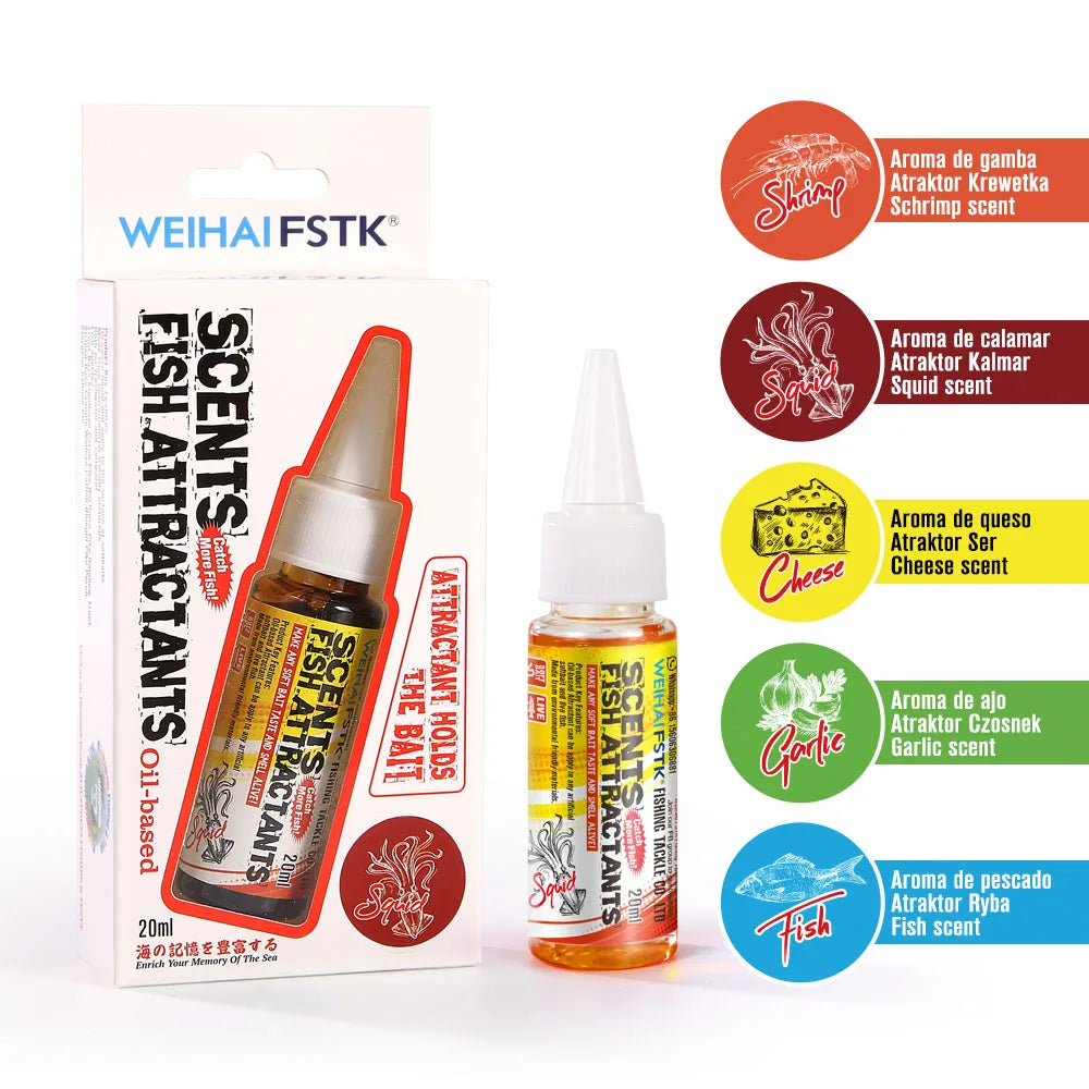 FSTK Fishing Bait Essence Lure Scent Carp Fishing Bass Lure Attractants for Fishing  Flavoring Addictive for Artificial Softaits
