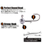 B&U NED head jigs hook 2g-14g All size Round Ball Jig Head Hook Weedless Long Shank Secondary hooks For Soft Worm Fishing