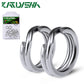 KATYUSHA 20Pcs Split Fishing Rings 0#-12# Stainless Steel Split Rings Lure Strengthen Connecting Rings For Fishing Accessories