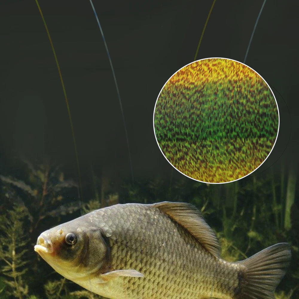 FTK 300M Invisible Fishing Line 0.20mm-0.50mm 4.13LB-34.32LB Speckle Fluorocarbon Coating Fishing Line Super Strong Spotted Line