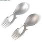 Multi-Tool Titanium Construction Spork Multi-Function Spoon Fork Carabiner Bottle Opener Outdoor Camping Picnic Tableware