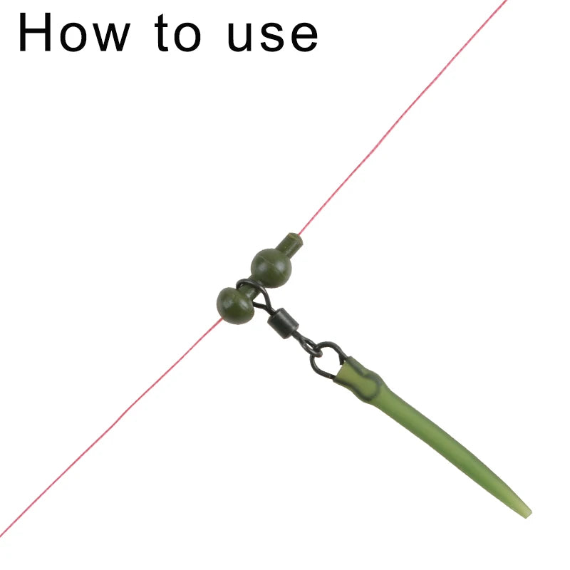 500Pcs/lot Carp Fishing connector Helicopter Chod Rig Big eye Matt Black Quick link rigs swivel tackle for Carp Fishing