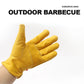 Outdoor Barbecue Picnic Insulation Leather Gloves Camping Campfire Anti-scald Flame-retardant Gloves Soft and Wear-resistant
