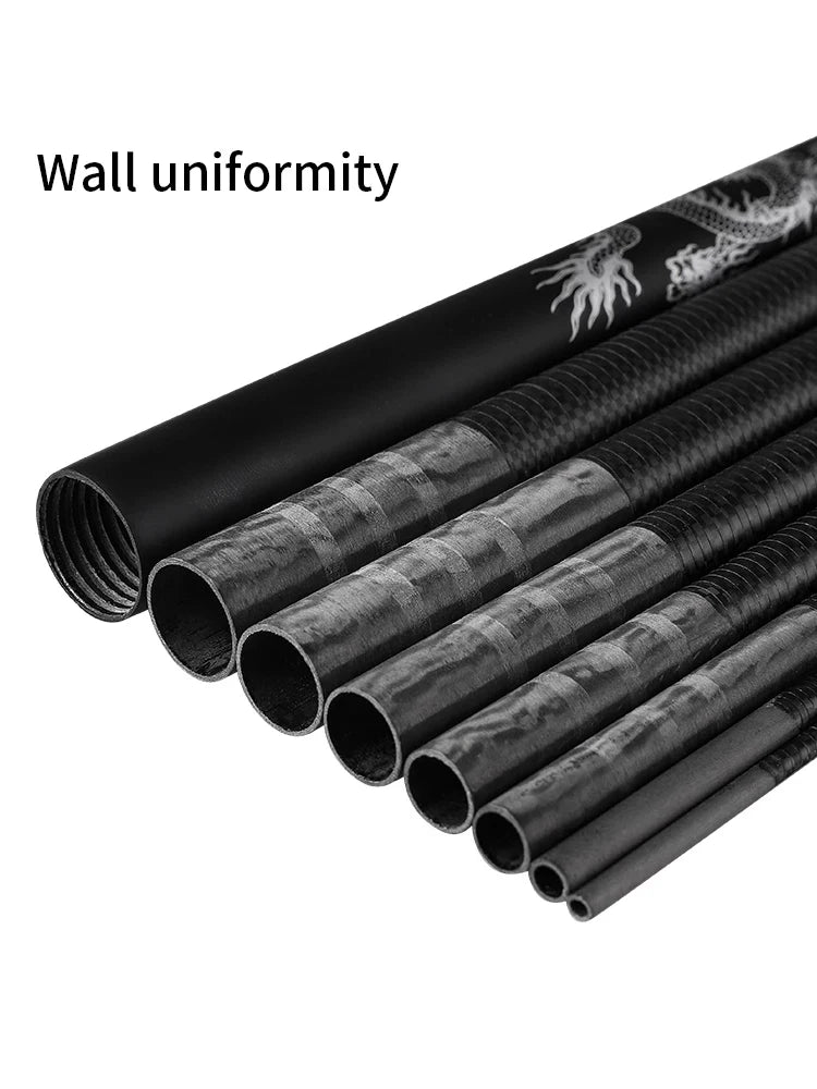 Super Light Hard  High Carbon Fiber Telescopic Hand Pole Fishing Rod3.6M4.5M5.4M6.3M7.2M8M9M10M Freshwater Send spare tip