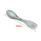 Outdoor Camping 2 In 1 Hiking Diet Tools Picnic Barbecue Fork Spoon Too Alloy Spoon Titanium Alloy Fork