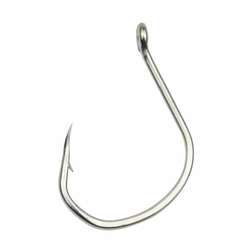 Fishhooks 200 Pcs/lot Seawater Bright Tin Plating Fish Barbed Hook Offshore Angling Perch Carp Fishing Tackles Jig Head Pesca