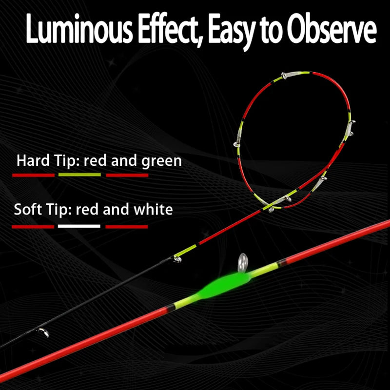 CEMREO 1m-1.5m Short Raft Fishing Rod Titanium Alloy Soft&Hard Double Tips Ice Fishing Pole Boat Fishing Rod Octopus YINGLONG