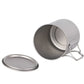 Outdoor Titanium Pot 450ml 550ml 650ml 750ml Picnic Titanium Camping Cookware Water Mug