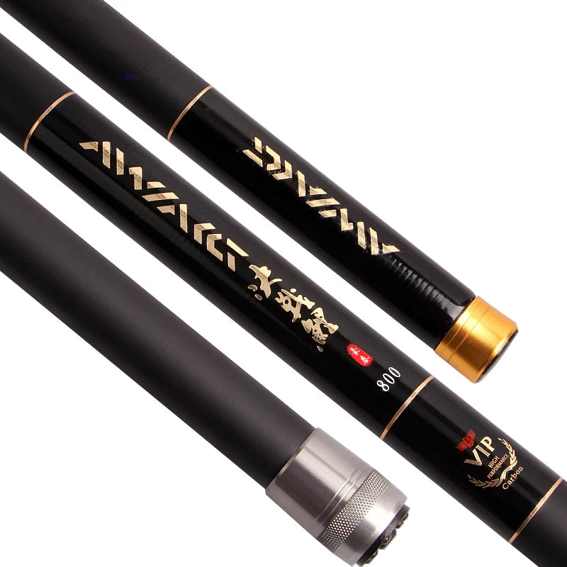 Super Light Hard Telescopic Fishing Rod Carbon Fiber Extra Long Freshwater Fishing Pole  8m/9m/10m/11m/12m/13m