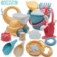 Baby Beach Game Toy Children Sandbox Toys Silicone Soft Sand Beach Set Kit Toys for Beach Play Sand Water Play Cart