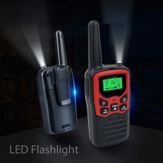 Walkie Talkie for Adults or Kids Toy, PMR446 Long Range Two Way Radio with VOX 8CH Flash Light for Hiking Children Camping