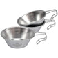 Campingmoon Tableware Portable Thickened Camping Stainless Steel Bowl Camping Picnic Multi-Function Bowl Outdoor Tableware 310Ml