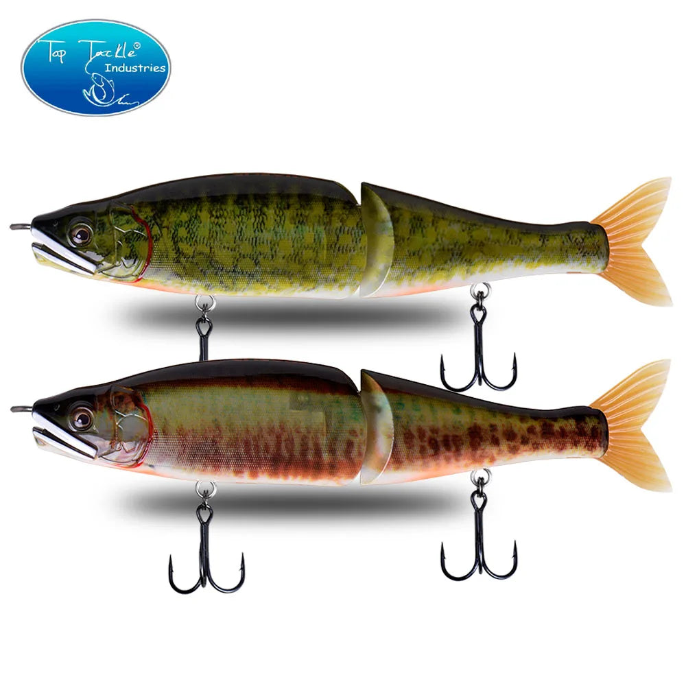 CF.LURE Swimbait Jointed Bait For Pike Big Bass Fishing Lure 220mm 178mm Slow Sinking Floating Segments Slide