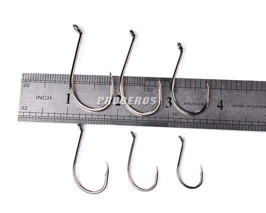 10pcs Circle Fishing Hook Carp Fishhook Barbed Fish Hook High Carbon Steel Fishing Hook fishing accessories Sea Hook 8299