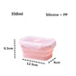 100pcs Mini Silicone Collapsible Lunch Box Food Storage Container Bento Microwavable Portable Picnic Camping Outdoor Lunch Box