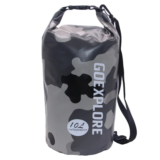 10L 20L Waterproof Dry Bag Roll Top Compression Sack Keeps Gear Dry for Swimming Kayaking Beach Rafting Boating Hiking Camping