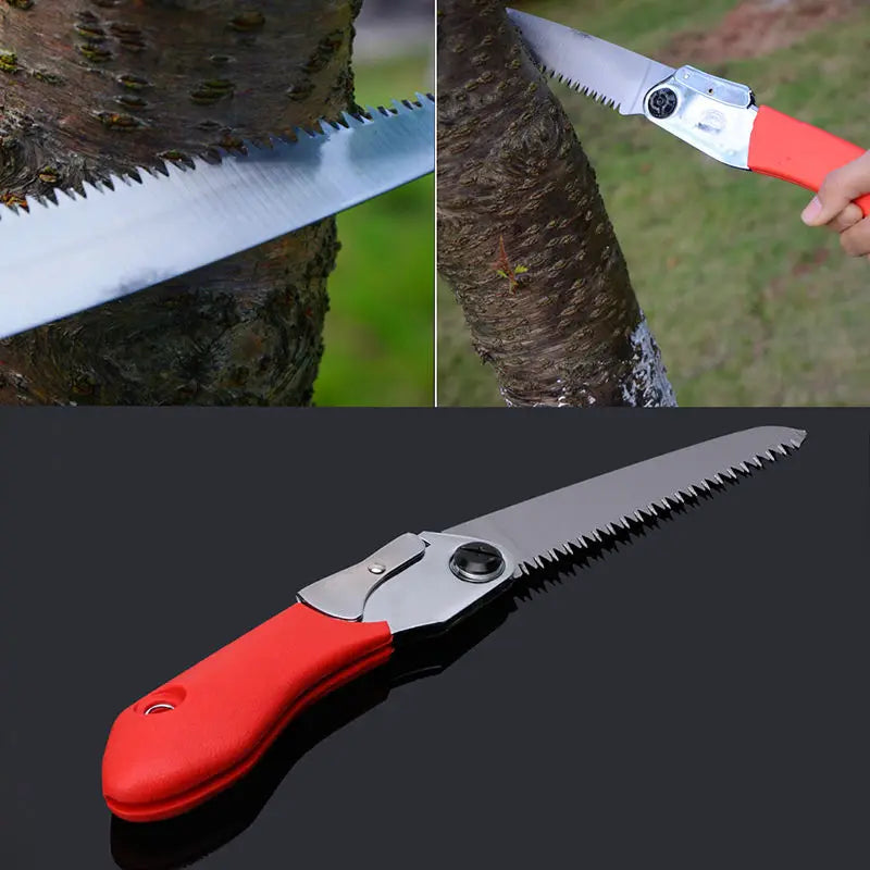 Portable Folding Trimming Hand Saw Fruit Tree Pruning Yard Garden Tool