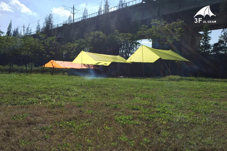 3f ul gear tarp 3F UL GEAR Tarps 15D Silicon Tarpe Ultralight Sun Shelter Beach Tent P – Wagon Vibes