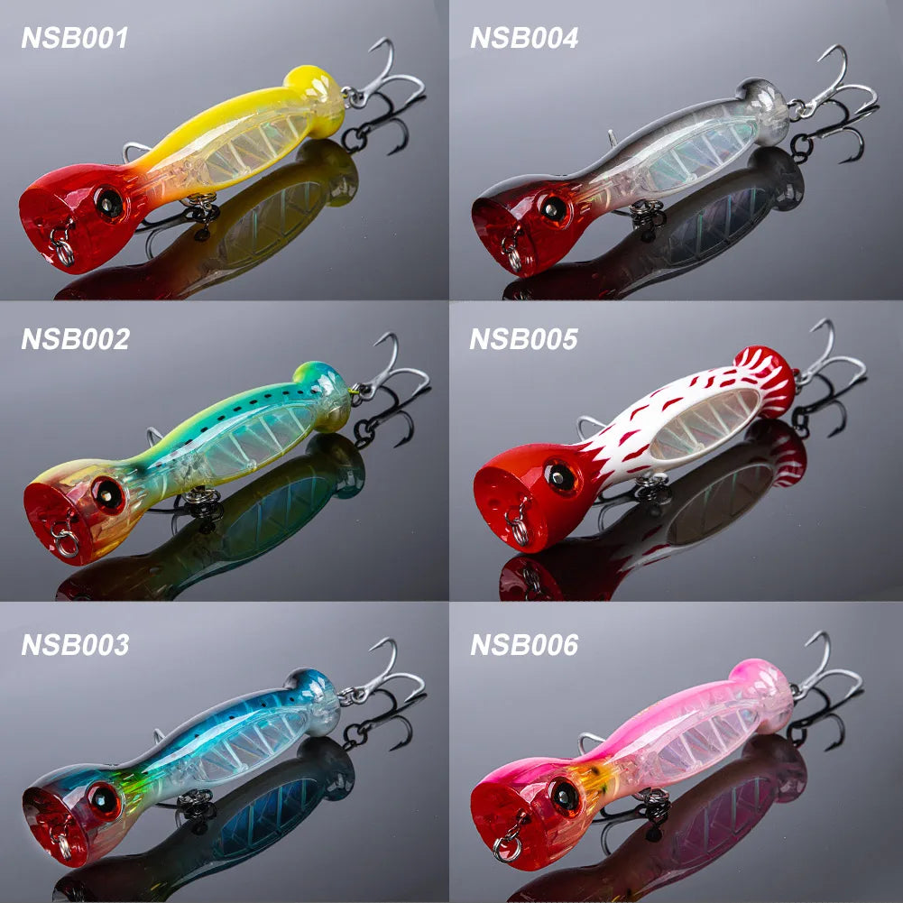 Noeby Jet Popper Fishing Lures 130mm 50g Big Game Topwater Hard Bait Artificial Wobblers Tuna GT Saltwater Fishing Tackle