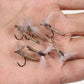 ICERIO 6PCS CDC Mayfly Deerhair Body Dry Flies Trout Fishing Fly Lure Baits #12