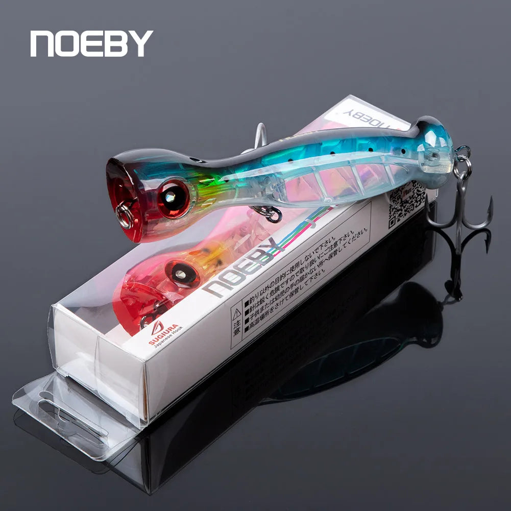 Noeby Jet Popper Fishing Lures 130mm 50g Big Game Topwater Hard Bait Artificial Wobblers Tuna GT Saltwater Fishing Tackle