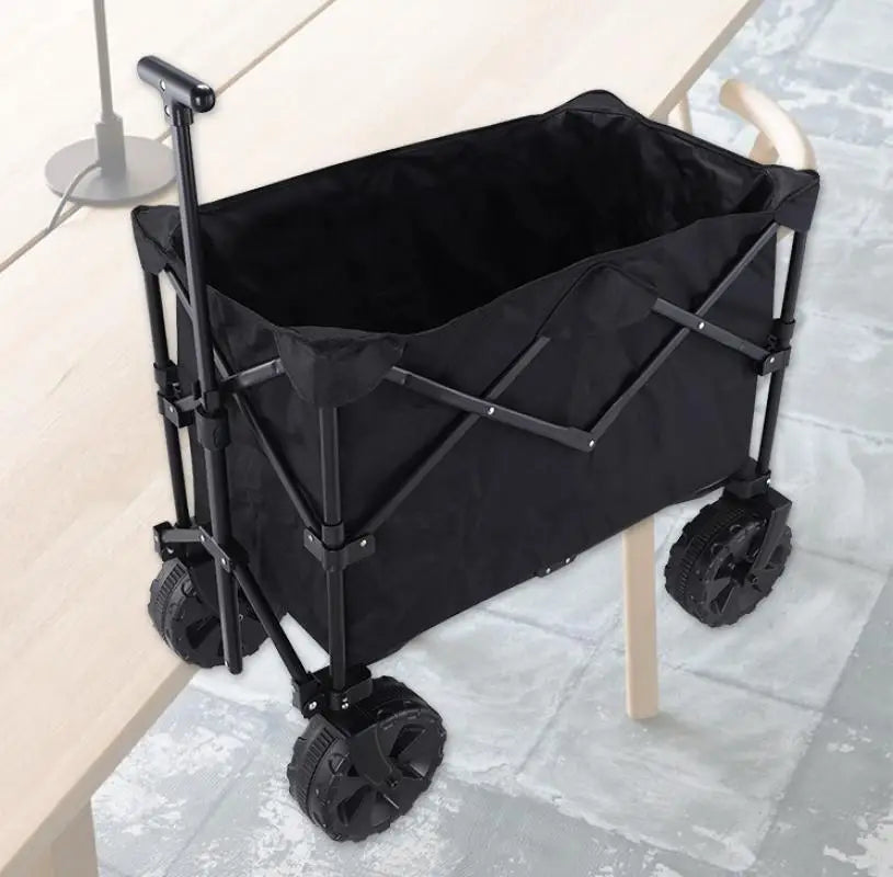 90cm Camping Trolley Tall Foldable Metal Withstand 80KG High Style Cart Outdoor Folding Trolley Kids Carry Pinic Tent Complete