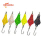 Hexakill 1pcs 1.4g/1.8g/2.2g/2.8g/3g/3.3g fishing metal colorful spoon baits  metal spinner lure mini bait for trout single hook