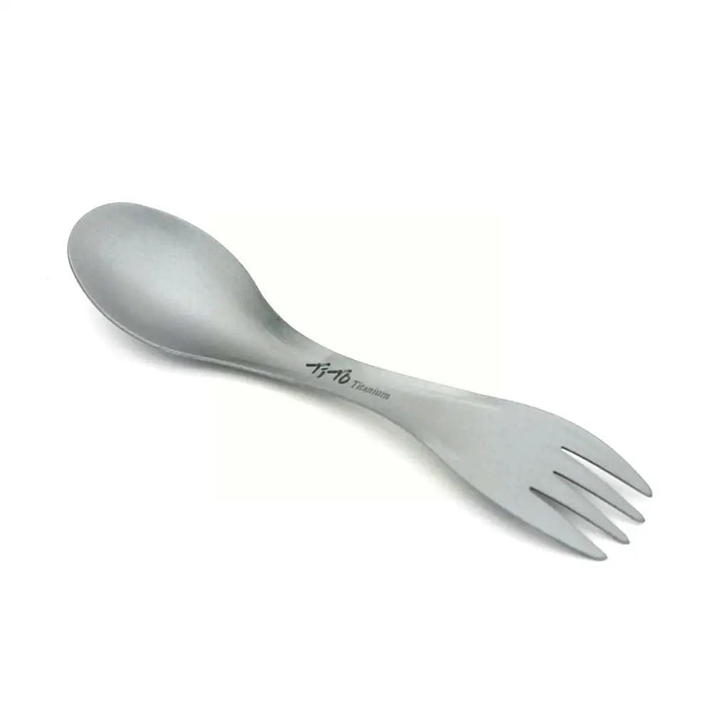 Outdoor Camping 2 In 1 Hiking Diet Tools Picnic Barbecue Spoon Too Alloy Spoon Alloy Fork Fork R5r2