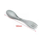 Outdoor Camping 2 In 1 Hiking Diet Tools Picnic Barbecue Spoon Too Alloy Spoon Alloy Fork Fork R5r2